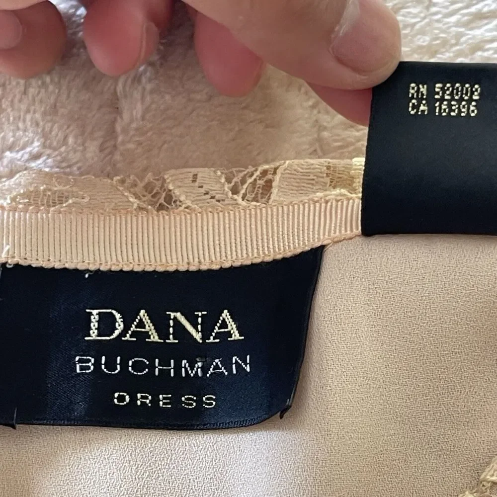 Dana Buchman Lace Midi‎ Skirt Beige Sz 2 Small Coquette Cottagecore